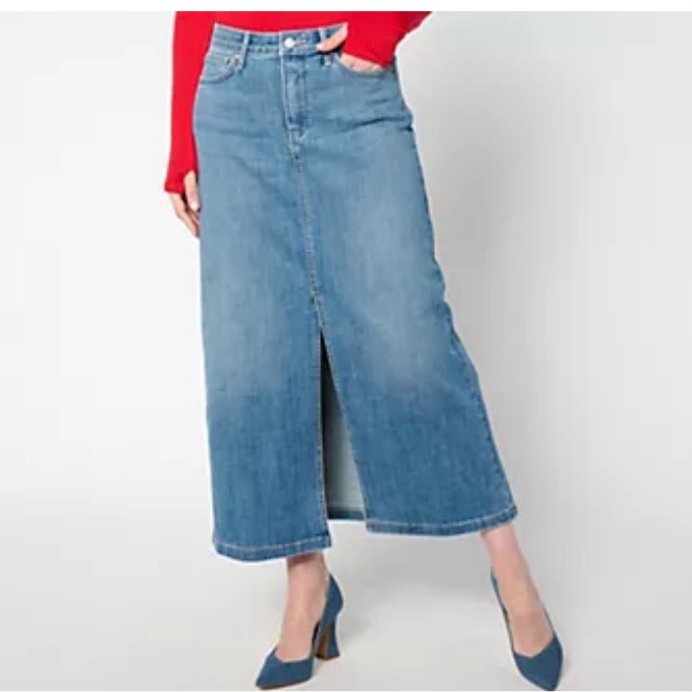 NYDJ EUC Denim Maxi Skirt Wore Once - Picture 4 of 6